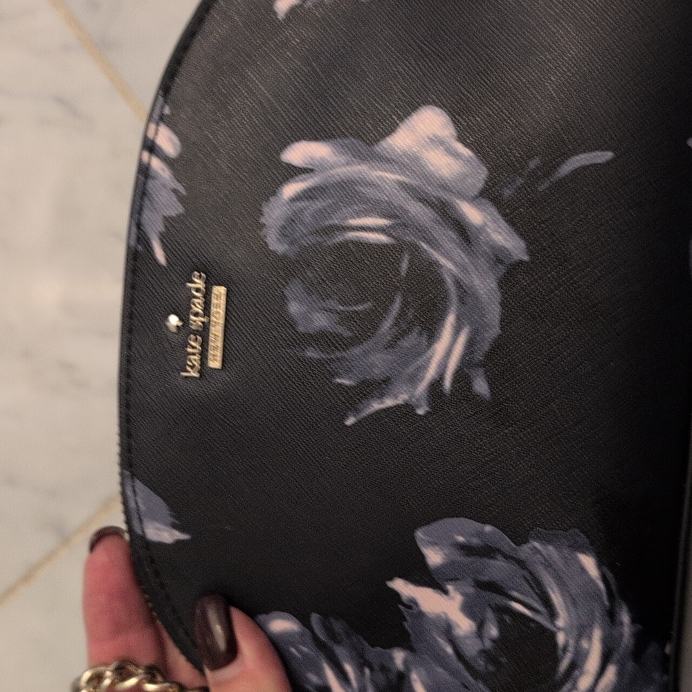 Kate Spade Black Floral Crossbody Bag - Picture 6 of 8